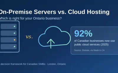 IT support and service IT Support & Service CA 3 On-Premise Servers vs. Cloud Hosting: Which Is Right for Your Ontario Business?