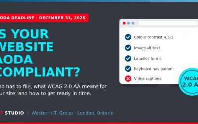 IT support and service IT Support & Service CA 1 AODA Compliance for Websites: What Ontario Businesses Need to Do Before December 31, 2026